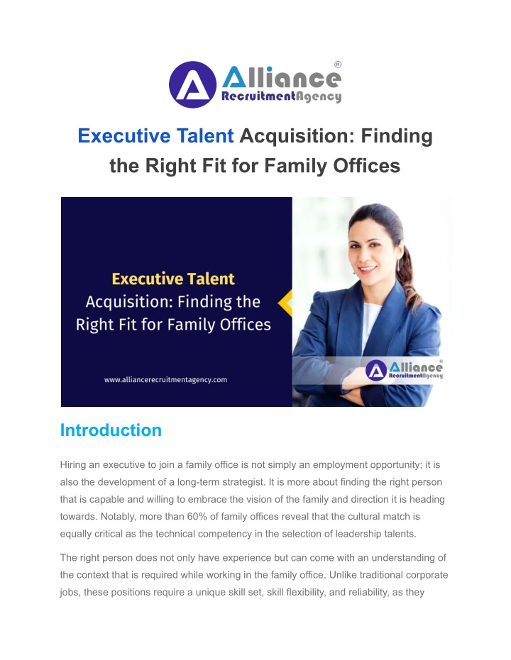 executive talent acquisition finding the right n.w