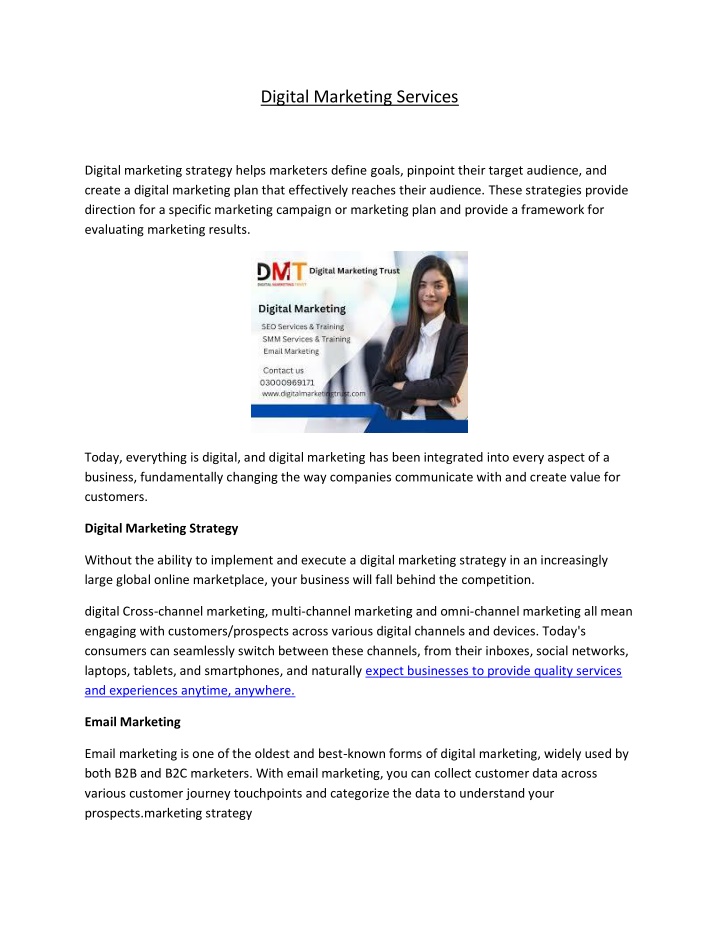 digital marketing services n.w