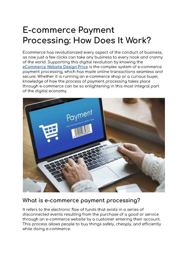 e commerce payment processing how does it work n.w