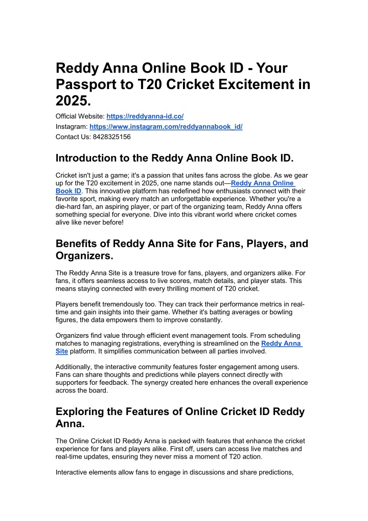 reddy anna online book id your passport n.w