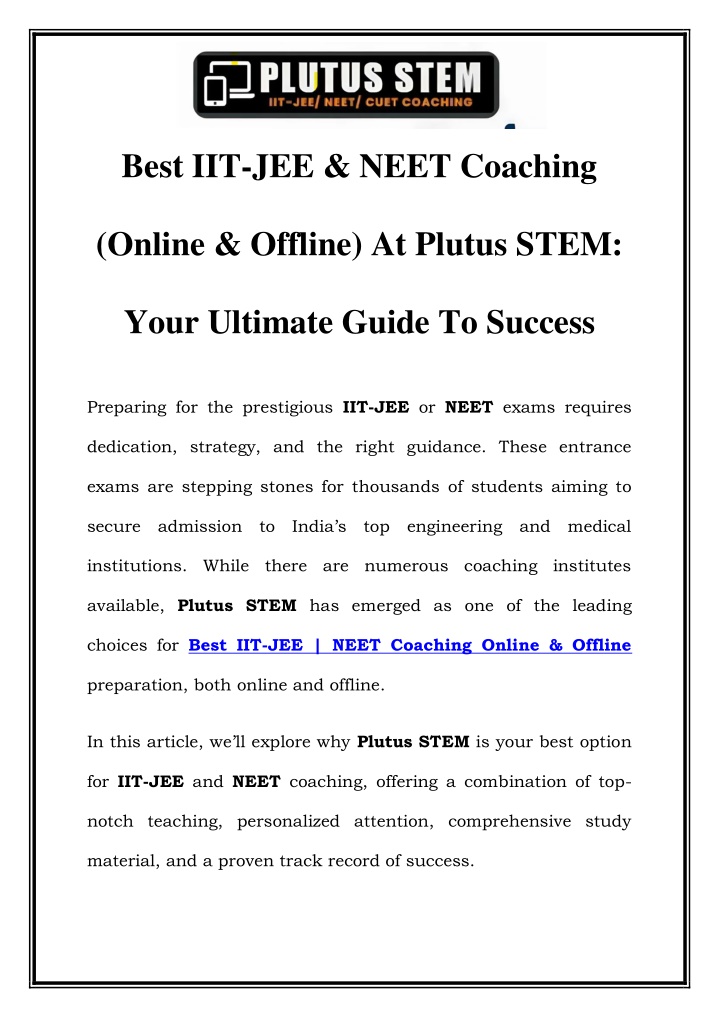 best iit jee neet coaching n.w