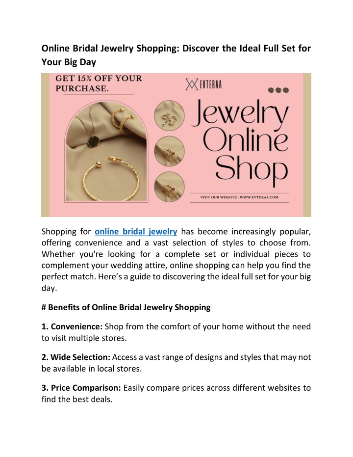 online bridal jewelry shopping discover the ideal n.w