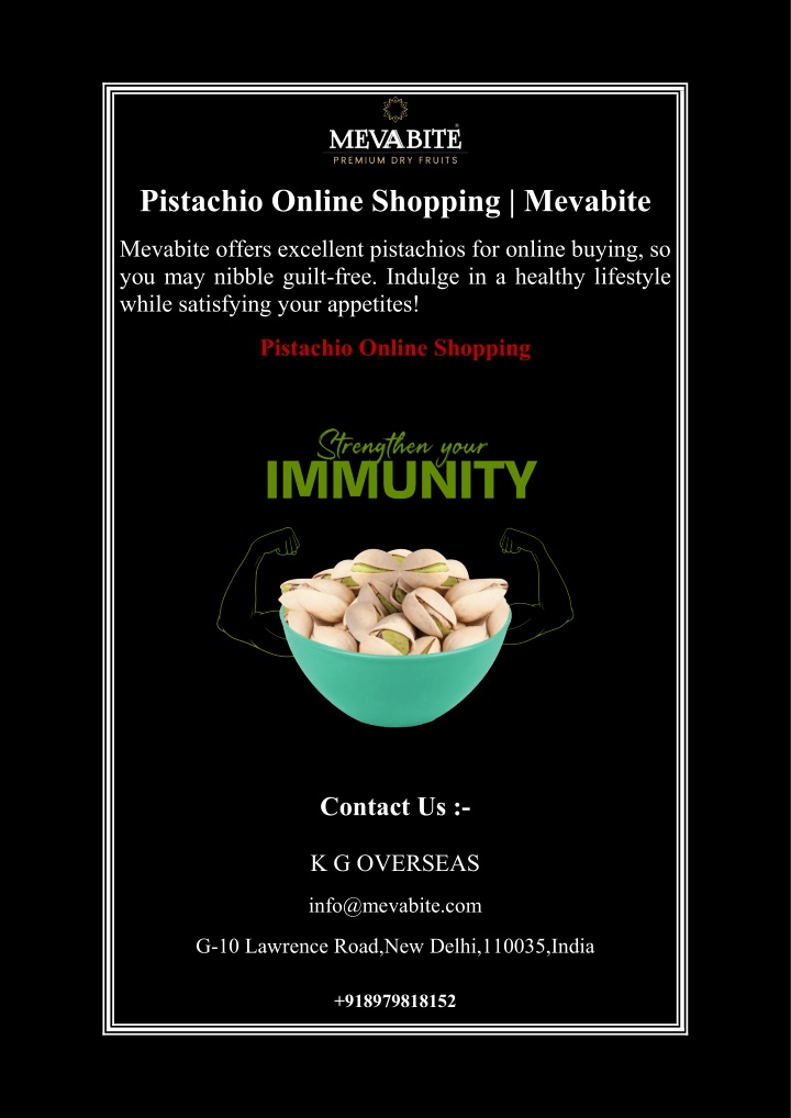 pistachio online shopping mevabite n.w