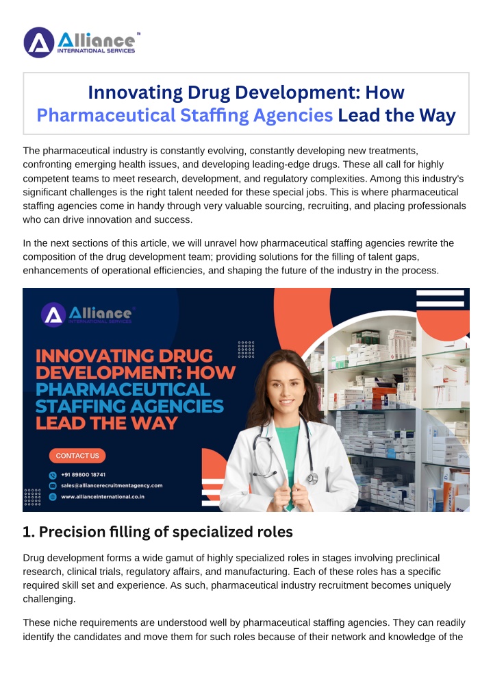 innovating drug development how pharmaceutical n.w