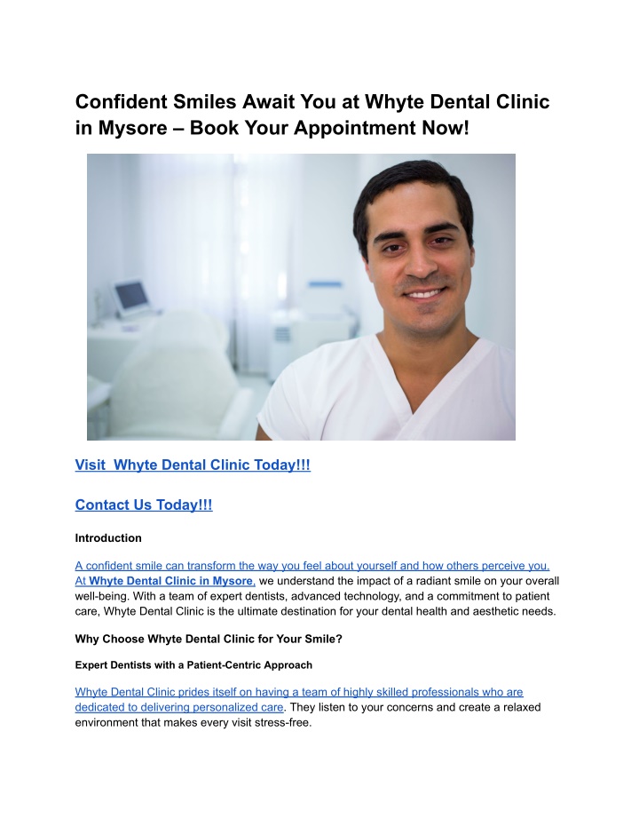 confident smiles await you at whyte dental clinic n.w