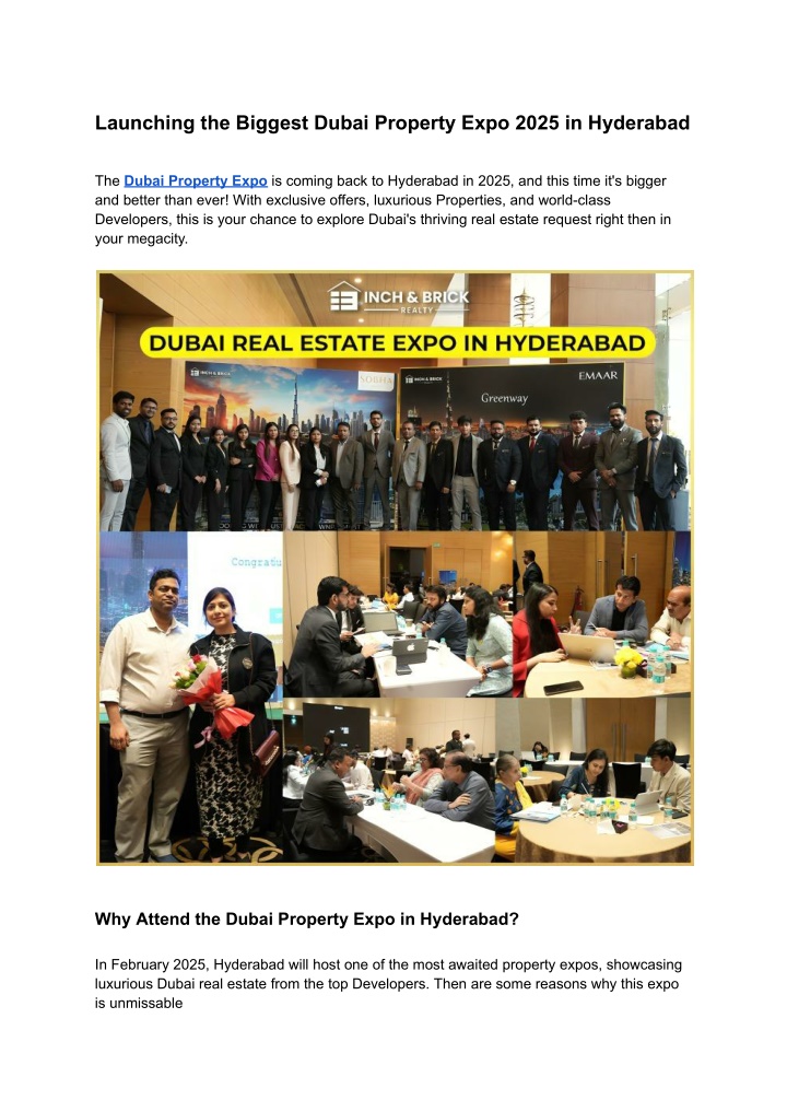 launching the biggest dubai property expo 2025 n.w