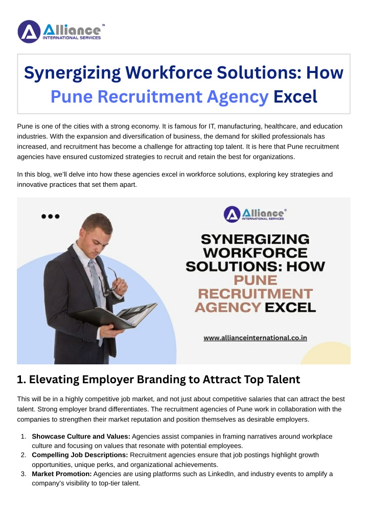 synergizing workforce solutions how pune n.w