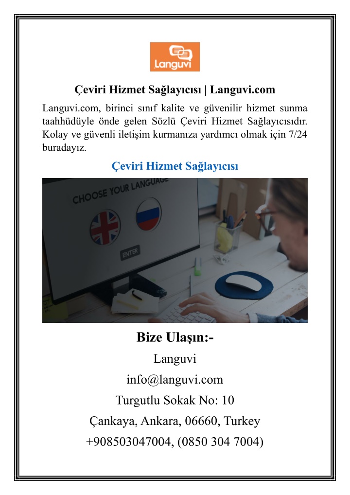 eviri hizmet sa lay c s languvi com n.w