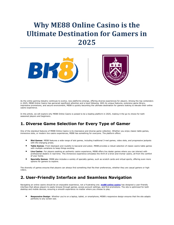 why me88 online casino is the ultimate n.w