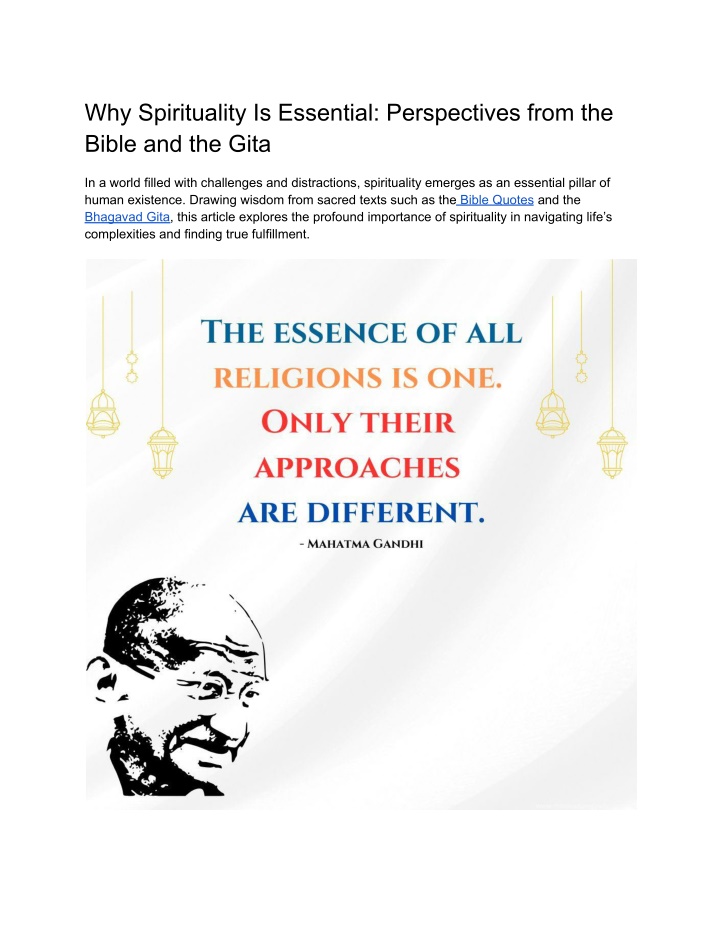 why spirituality is essential perspectives from n.w