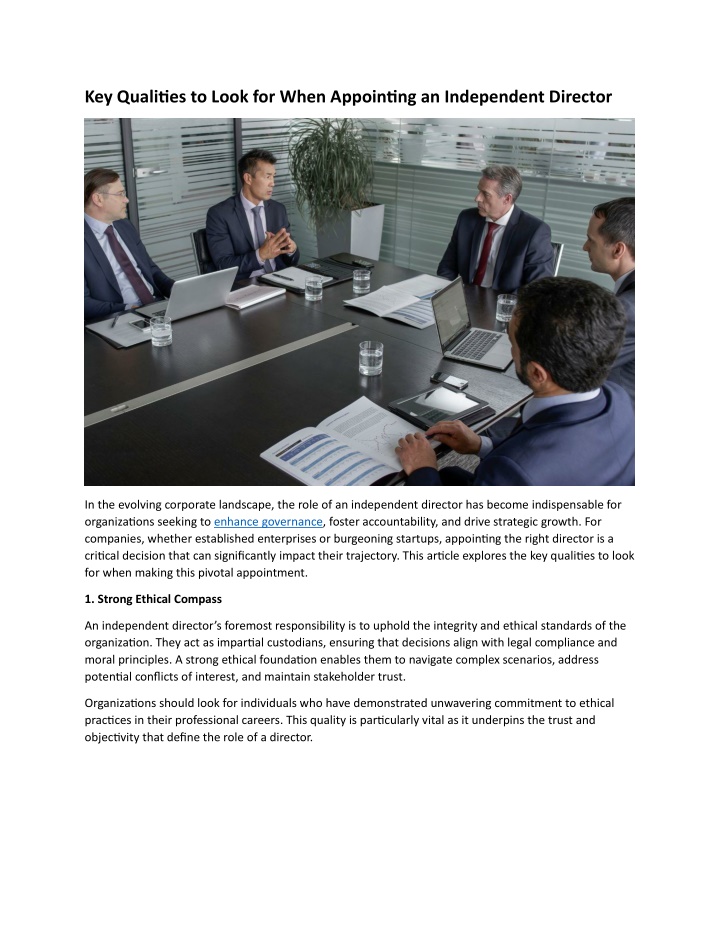 key qualities to look for when appointing n.w