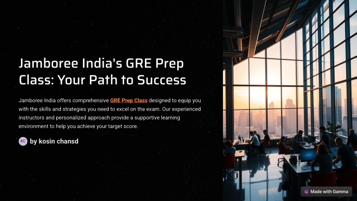 jamboree india s gre prep class your path n.w