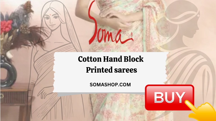 cotton hand block printed sarees n.w
