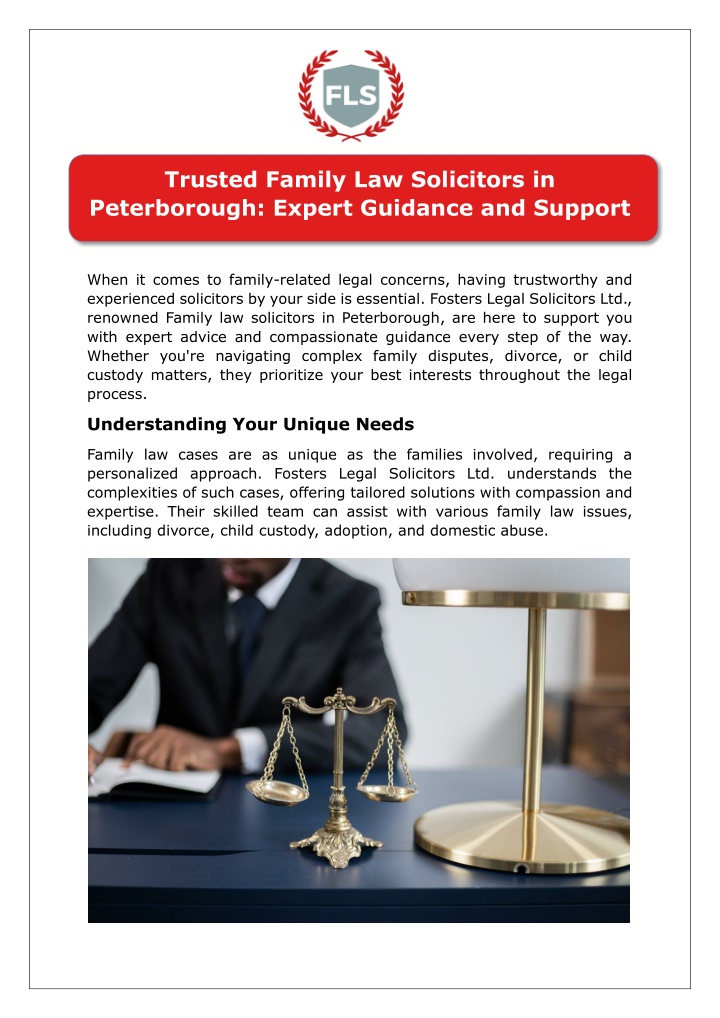 trusted family law solicitors in peterborough n.w