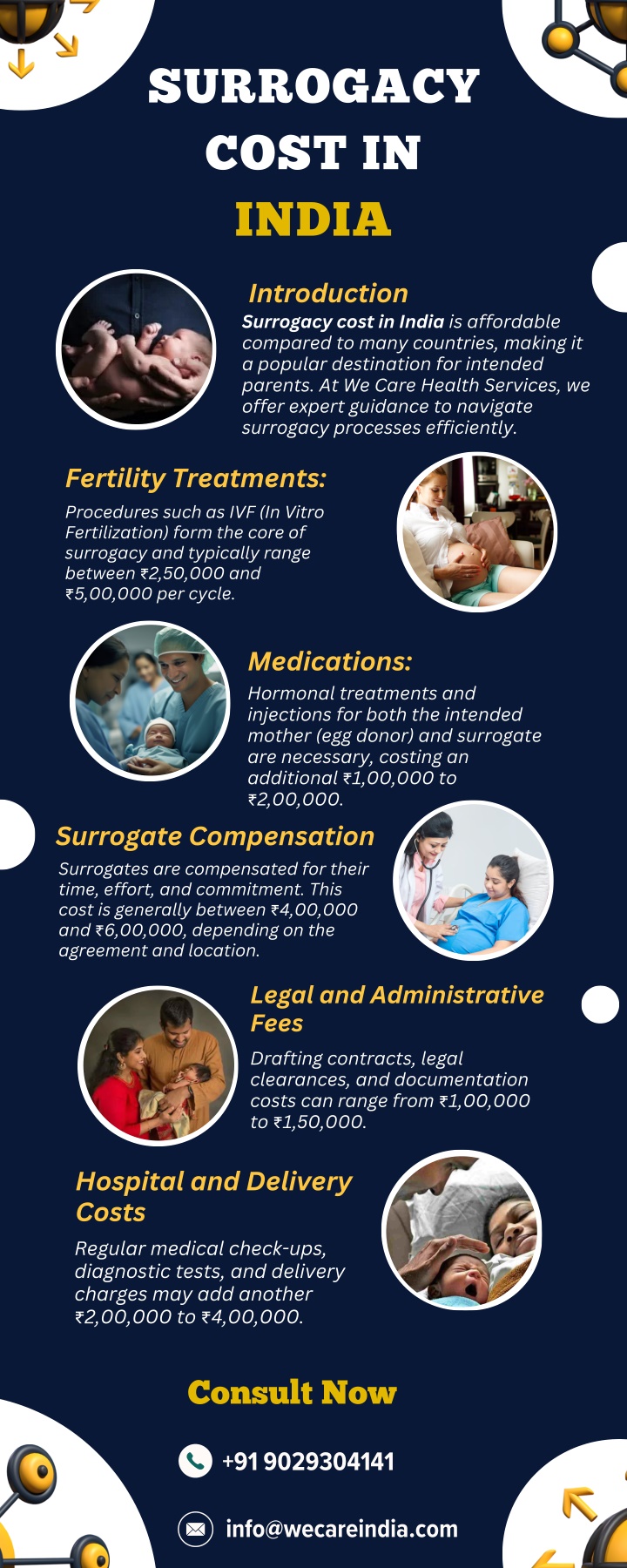 surrogacy cost in india n.w