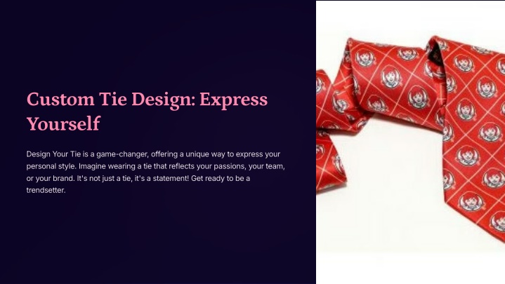 custom tie design express yourself n.w