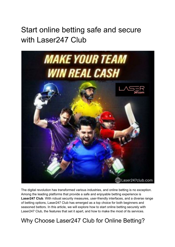 start online betting safe and secure with n.w