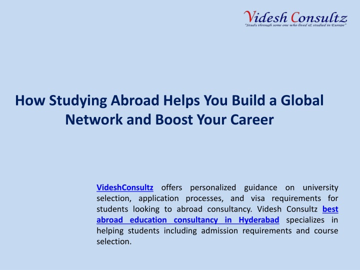 How Studying Abroad Helps You Build a Global Network and Boost Your Career