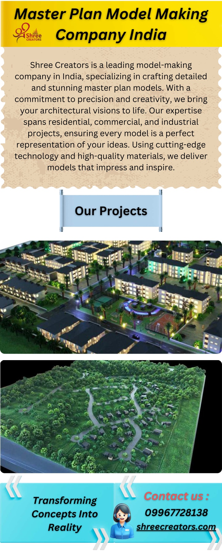 shree creators is a leading model making company n.w