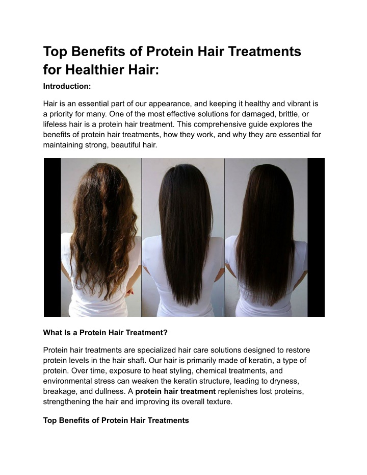 top benefits of protein hair treatments n.w