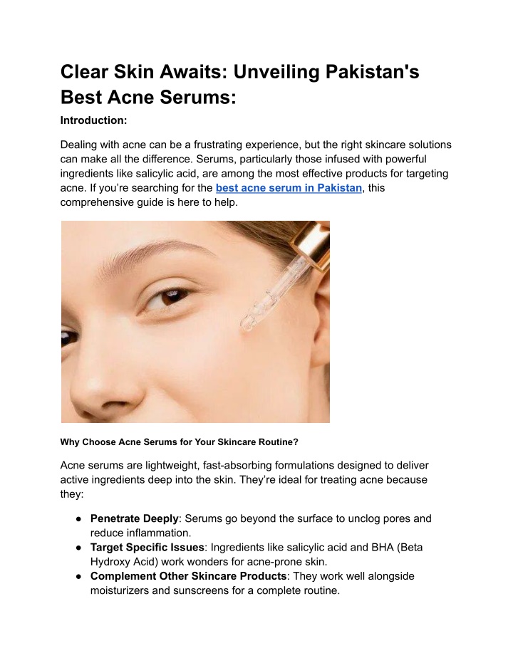 clear skin awaits unveiling pakistan s best acne n.w
