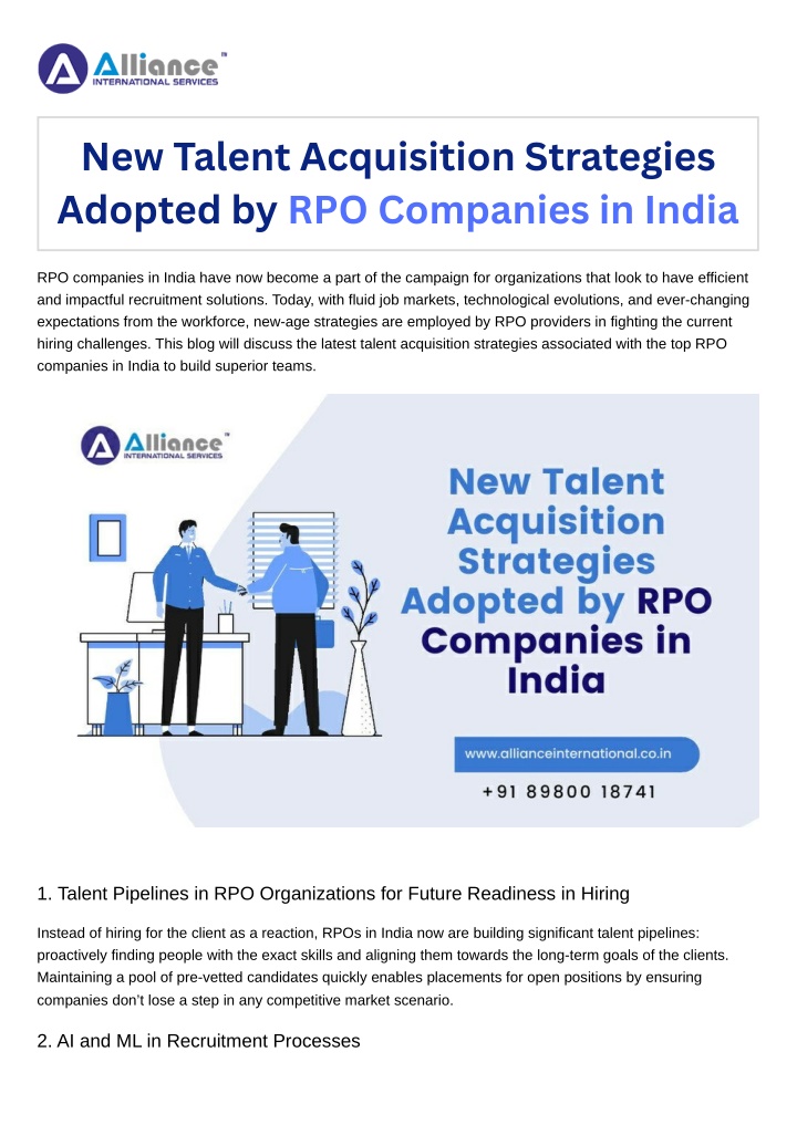 new talent acquisition strategies adopted n.w