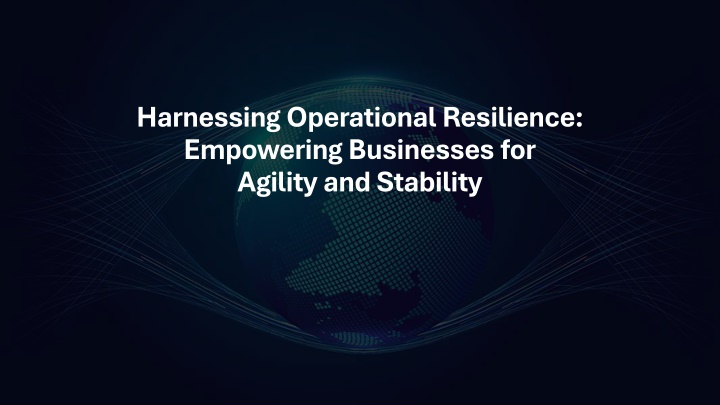 harnessing operational resilience empowering n.w