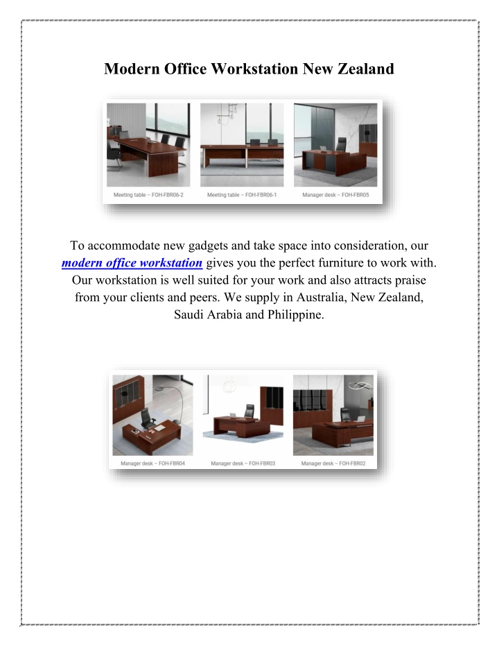 modern office workstation new zealand n.w