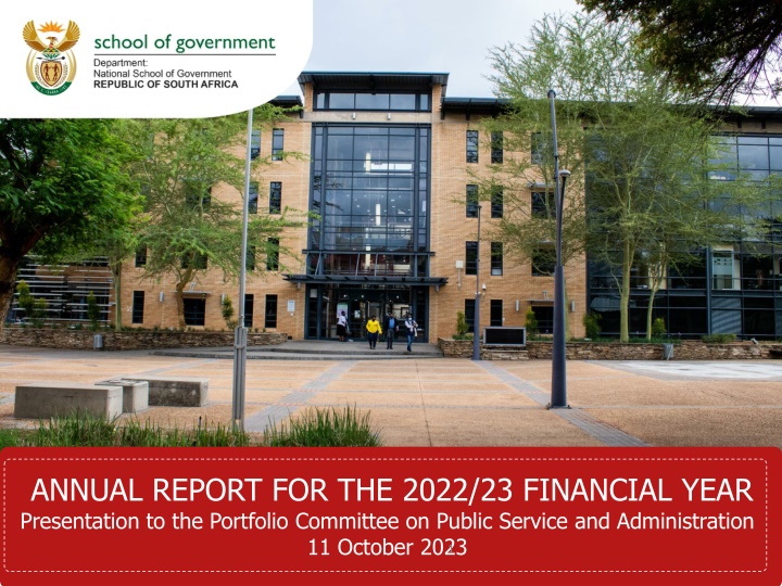 NSG Annual Report 2022/23: Empowering Public Servants for Service Excellence