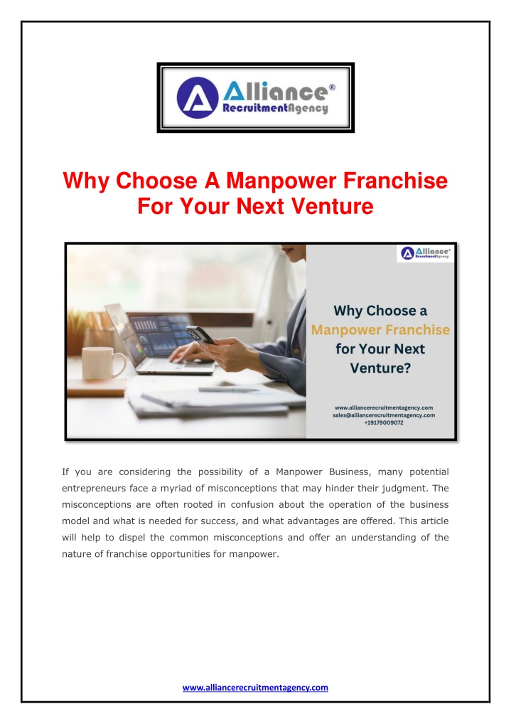 why choose a manpower franchise for your next n.w