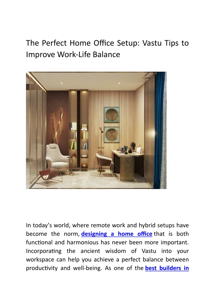 the perfect home office setup vastu tips n.w