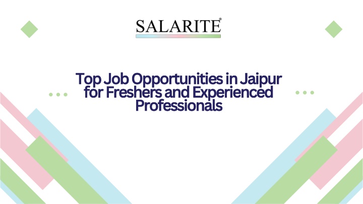 Top 10 Industries Offering the Best Job Opportunities in Jaipur