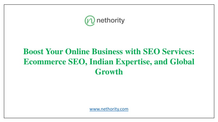 Boost Your Online Business with SEO Services  Ecommerce SEO, Indian Expertise, and Global Growth