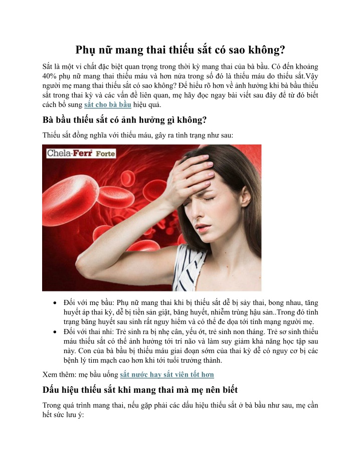 ph n mang thai thi u s t c sao kh ng n.w