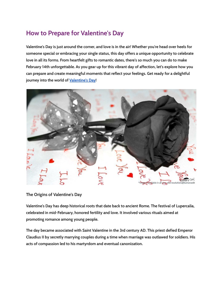 how to prepare for valentine s day n.w