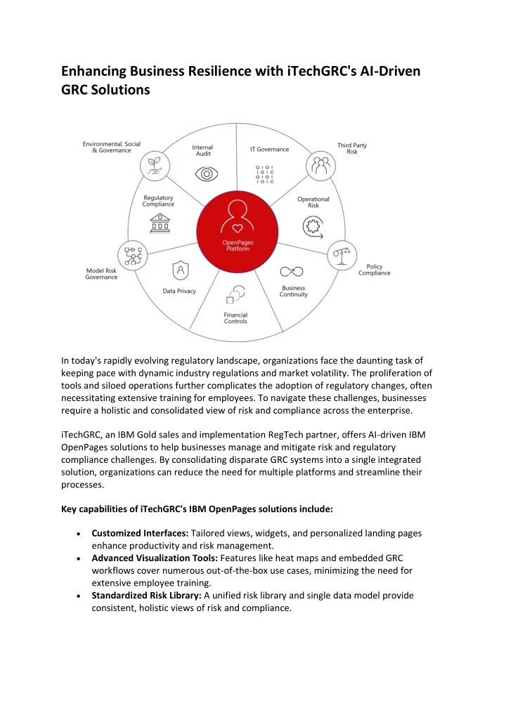 enhancing business resilience with itechgrc n.w
