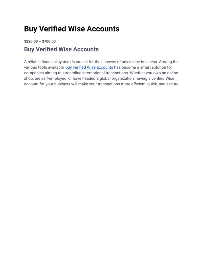 buy verified wise accounts n.w