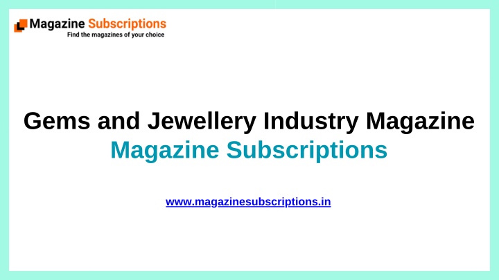 gems and jewellery industry magazine magazine n.w