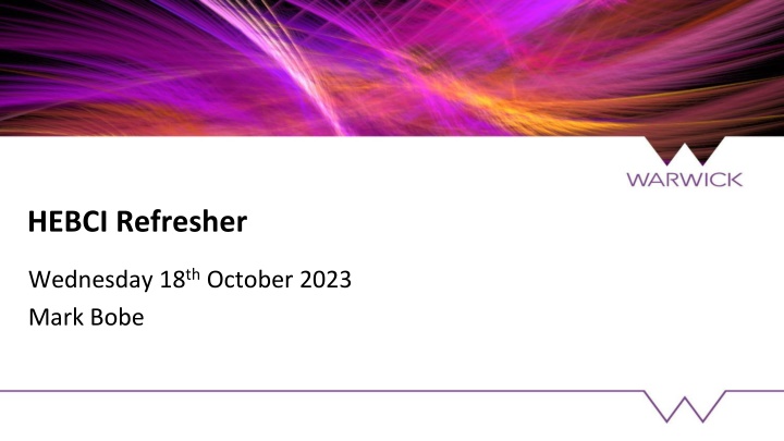 HEBCI Refresher