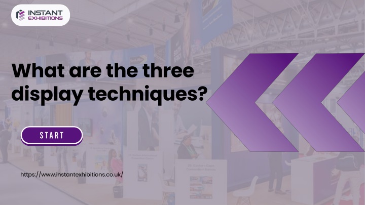 What are the three display techniques