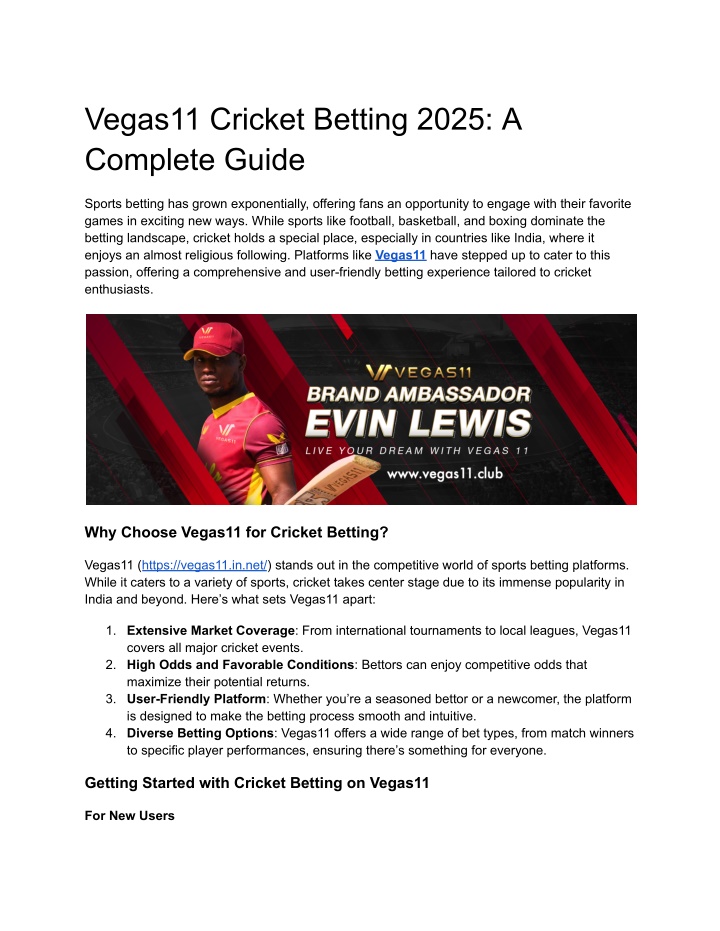 vegas11 cricket betting 2025 a complete guide n.w