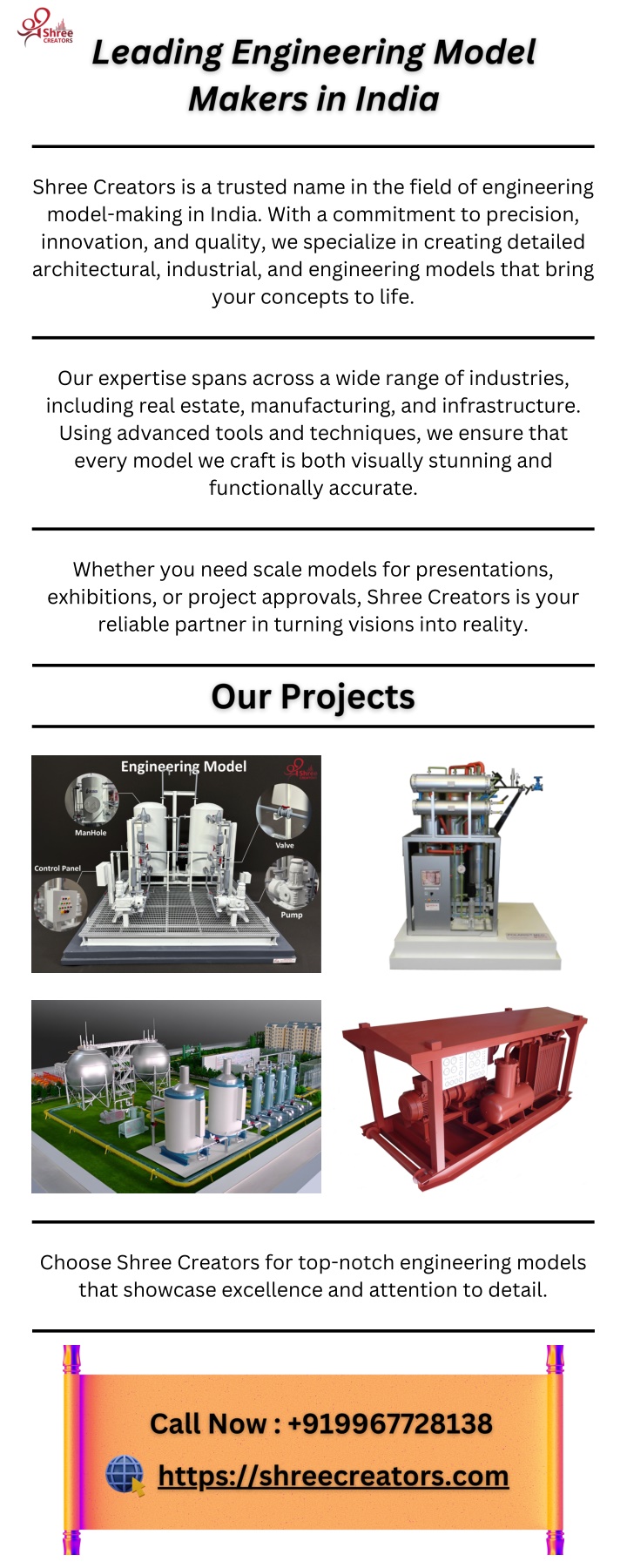 shree creators is a trusted name in the field n.w