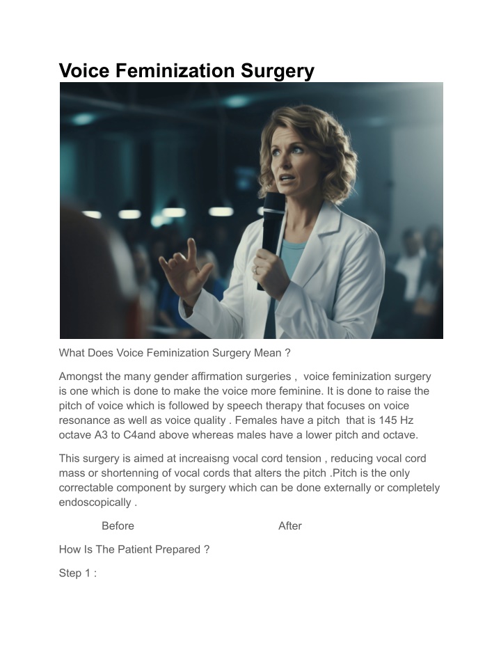 voice feminization surgery n.w