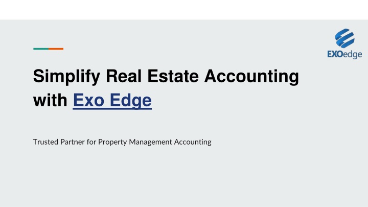 Simplify Real Estate Accounting with Exo Edge