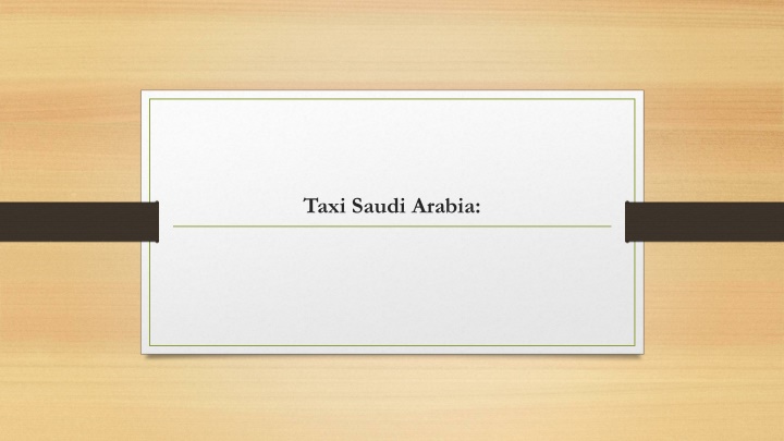 taxi saudi arabia n.w