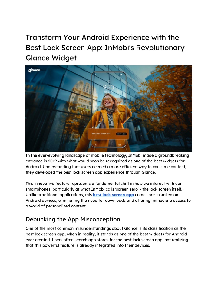 transform your android experience with the best n.w