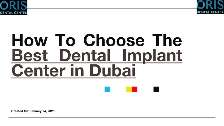 How To Choose The Best Dental Implant Center in Dubai