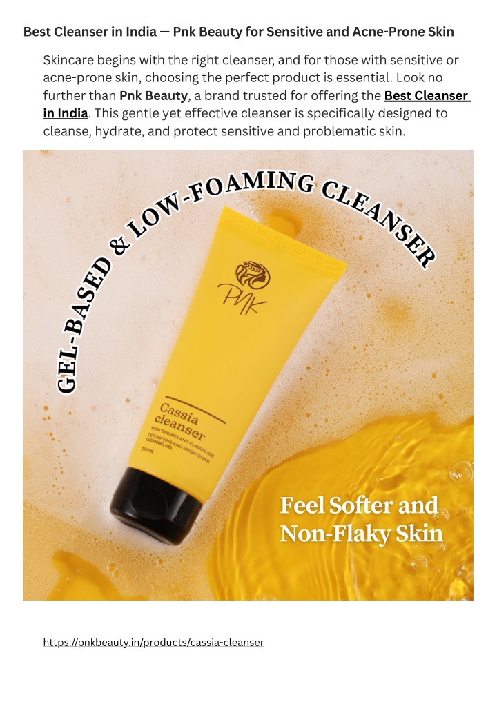 best cleanser in india pnk beauty for sensitive n.w