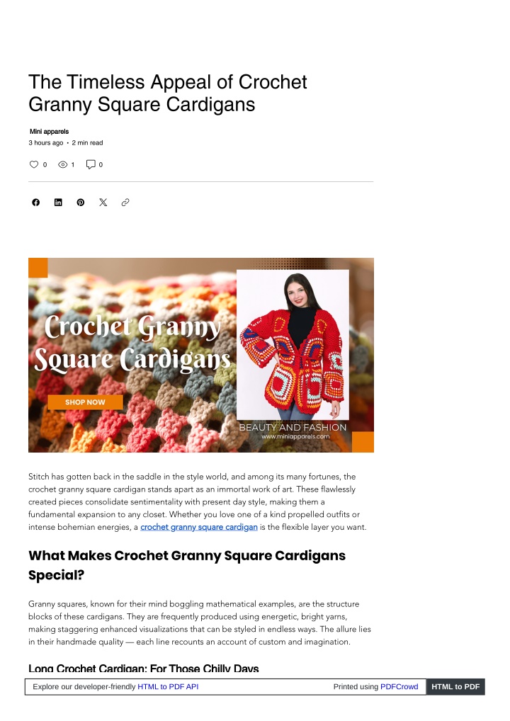 the timeless appeal of crochet granny square n.w