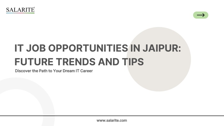 IT Job Opportunities in Jaipur Future Trends and Tips